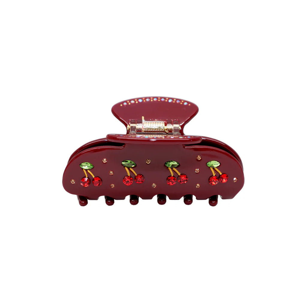 Emi Jay Sweetheart Hair Clip in Bordeaux Cherry Pie – House  display picture 3