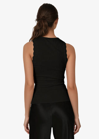Cami NYC Rian Rib Knit Tank Black