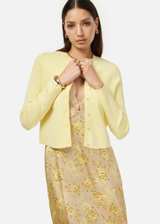 Cami NYC Jessa Cardigan in Sunlight, Cami NYC cardigans, Cami NYC yellow cardigan, Cami NYC sweaters, cardigans, yellow cardigans, yellow sweaters 