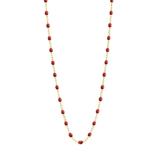 Gigi Clozeau Classic Necklace Bordeaux & Yellow Gold