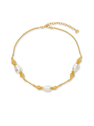 Lele Sadoughi Pearl Chateau Rope Necklace