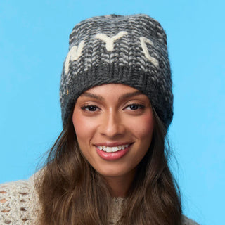 Lele Sadoughi Slate Melange NYC Beanie
