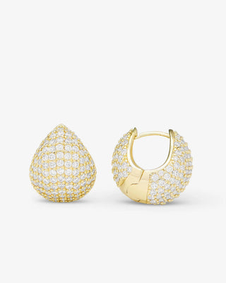 Melinda Maria Norah Pave Earrings White Diamondettes