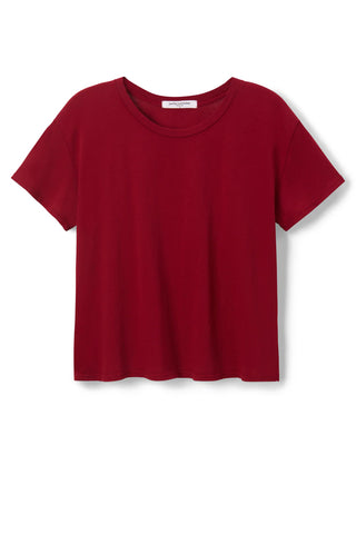 Perfect White Tee Harley Cotton Boxy Crew Tee Maple