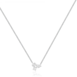 EF Collection Triple Diamond Cluster Necklace