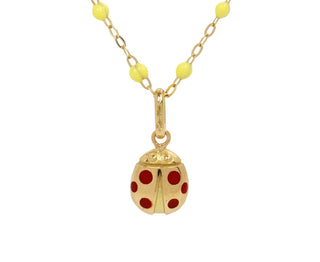 Gigi Clozeau Ladybug Poppy Pendant Yellow Gold