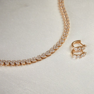 EF Collection Jumbo Prong Set Diamond Mini Huggie