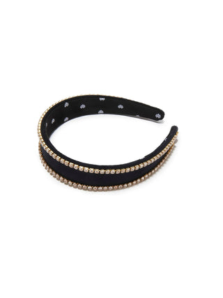 Lele Sadoughi Jet Bessette Crystal Edge Headband