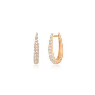 EF Collection Diamond Maeve Hoop Earring