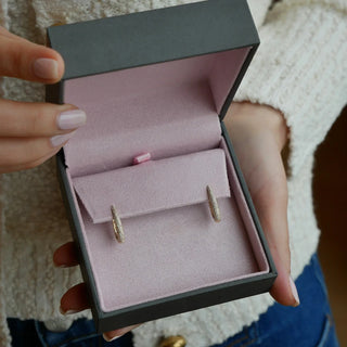 EF Collection Diamond Maeve Hoop Earring
