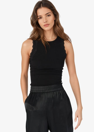 Cami NYC Rian Rib Knit Tank Black