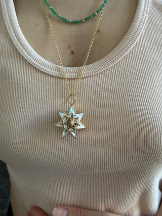 Three Stories Seven Wishes Star Lantern Pendant
