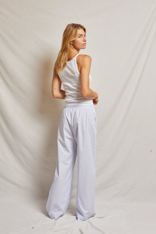 perfect white tee andi pant, perfect white tee pants, PWT pants, wide leg pants, cotton pants