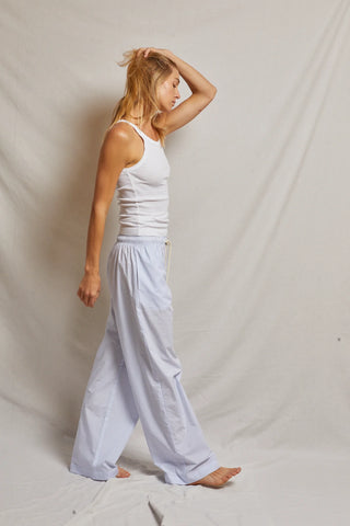 perfect white tee andi pant, perfect white tee pants, PWT pants, wide leg pants, cotton pants