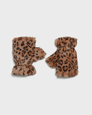 apparis ariel fingerless gloves leopard