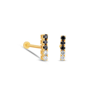 Arlene Rae Polaris Earring black diamonds