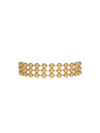 Lele Sadoughi Gold Diana Triple Row Necklace