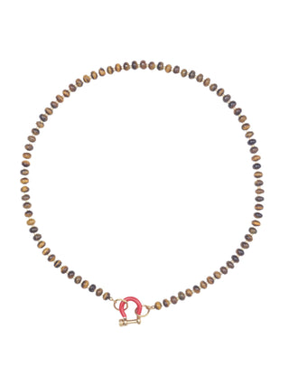 Spicy Dan Garth Necklace, tigers eye beaded necklace