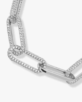Melinda Maria Carrie Pave Chain Link Bracelet