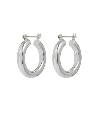 Luv AJ Baby Amalfi Tube Hoops- Silver