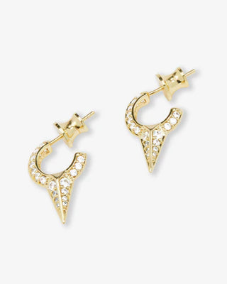 Melinda Maria Baby Pave Single Spike Earrings
