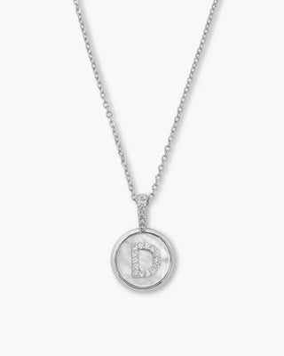 Melinda Maria Baby Love Letters Medallion Necklace