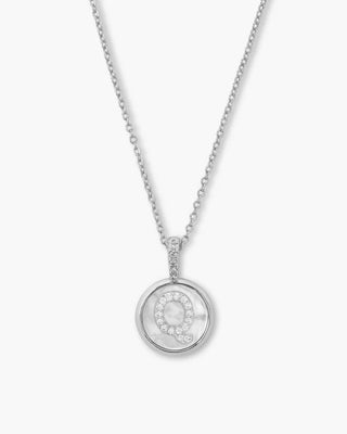 Melinda Maria Baby Love Letters Medallion Necklace