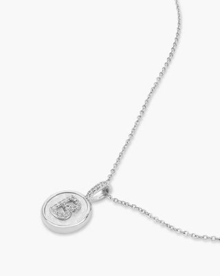 Melinda Maria Baby Love Letters Medallion Necklace
