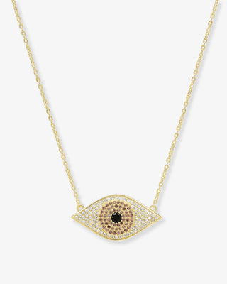 Melinda Maria Black Evil Eye Necklace