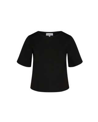 Ripley Rader Black Ponte Knit Short Sleeve Top Extended