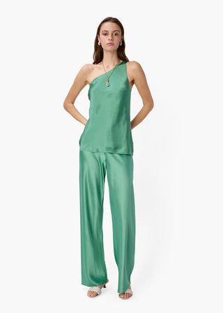 Cami NYC Bristol Mid Rise Pant Meadow. Model is wearing the pants shot on a white background.