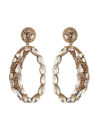 Deepa Gurnani Freida Earrings Gold