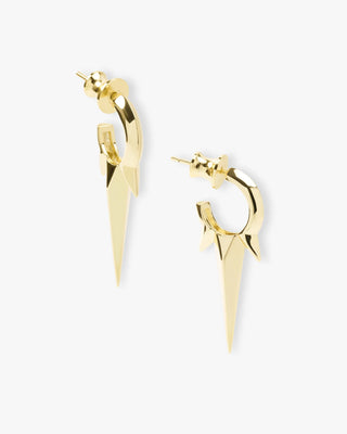 Melinda Maria Gabriella Smooth Triple Spike Earrings