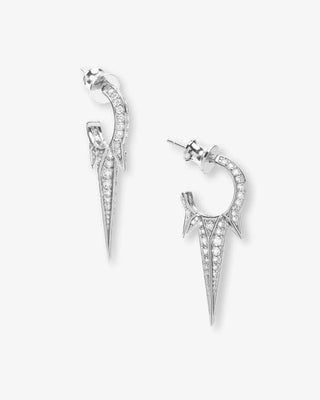 Melinda Maria Gabriella Pavé Triple Spike Earrings