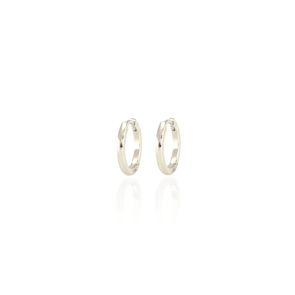 Kris Nations Classic Hinged Huggie Hoop Earrings-18K Gold Vermeil