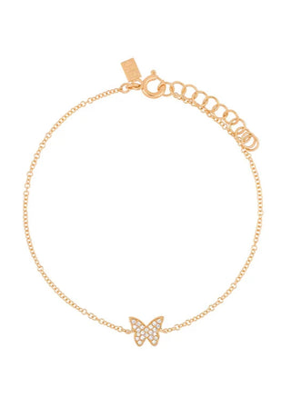 EF Collection Diamond Butterfly Bracelet