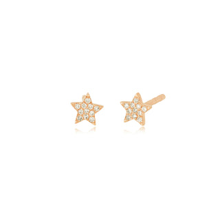 EF Collection Baby Diamond Star Stud Earring