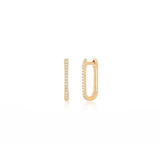 EF Collection Diamond Lola Hoop Earring