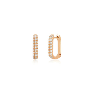 EF Collection Diamond Jumbo Lola Hoop Earring