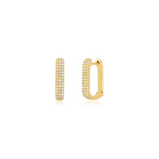 EF Collection Diamond Jumbo Lola Hoop Earring