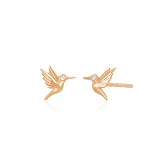 EF Collection Mini Hummingbird Stud Earring