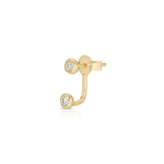 EF Collection Diamond Pillow Illusion Earring