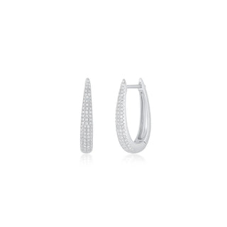 EF Collection Diamond Maeve Hoop Earring