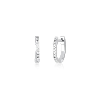 EF Collection Diamond Mini Huggie Earring6