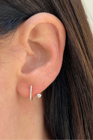 EF Collection Prong Set Diamond Illusion Stud Earring