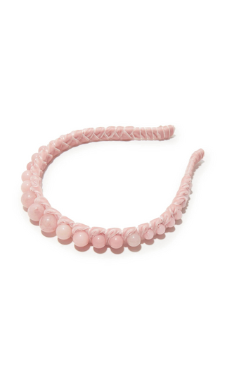 Lele Sadoughi Rose Graduated Bead Headband, lele Sadoughi headband, lele sadoughi rose headband