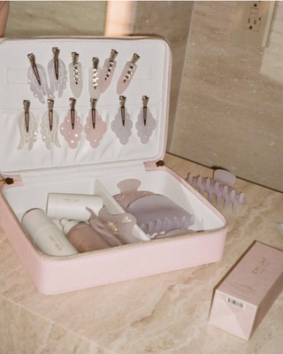Emi Jay Cloud Popstar Clips in Daydream. Hair clip displayed with other Emi Jay products. 
