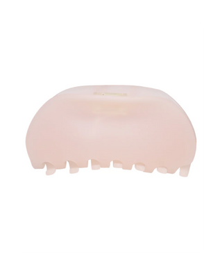 Emi Jay Half Moon Clip in Pink Smoke. Product shot on white background. 
