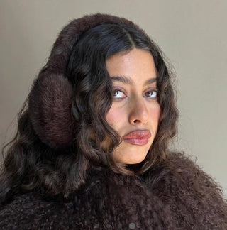 Emi Jay Sugar Muffs in Espresso Martini