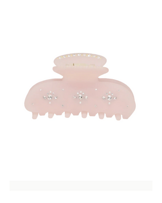 Emi Jay Sweetheart Hair Clip in Blush Drop. Product shot on white background. 